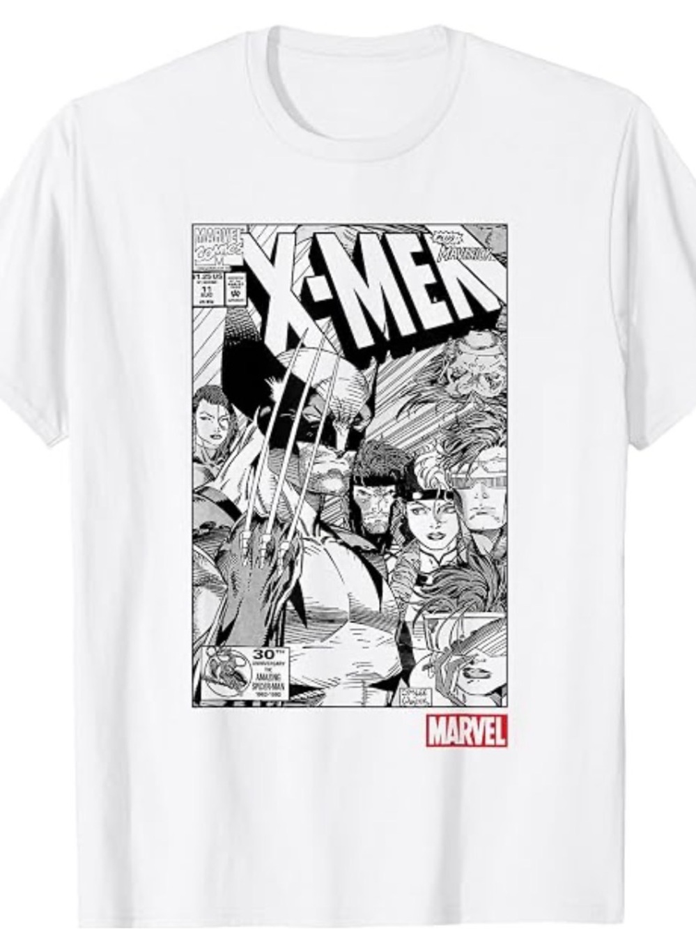 MARVEL X-MEN GRAPHIC T-SHIRT WHITE MENS LARGE